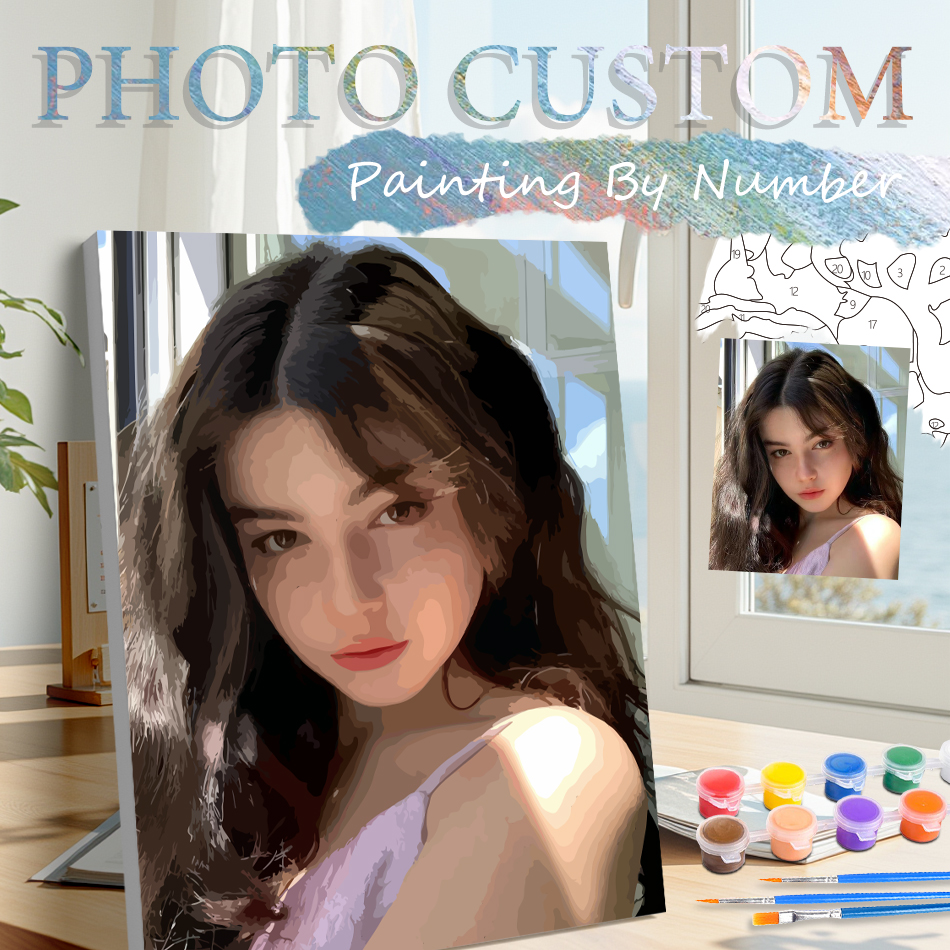 Art Craft Number - Photo Custom Painting By Numbers Acrylic