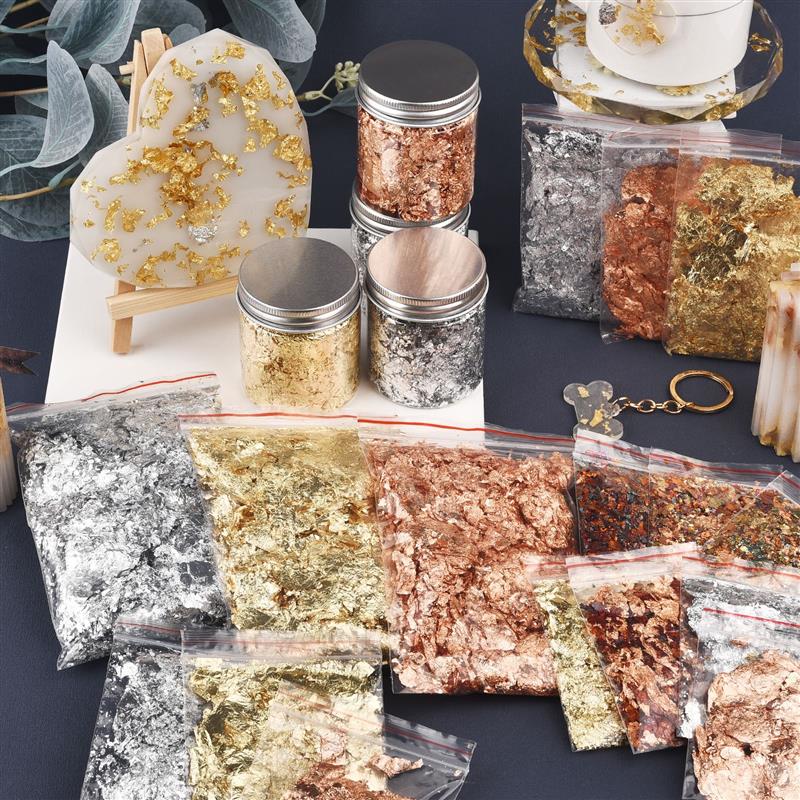 Art Craft Halloween - 1/2/3/5/10g Imitation Gold Sliver Copper Foil