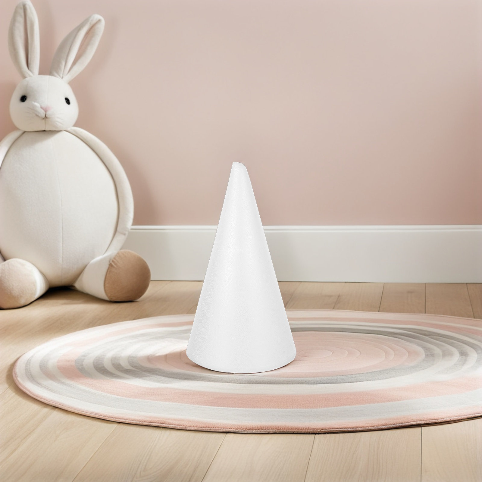 Art Craft Holiday - Small Polystyrene Craft Cones White Foam