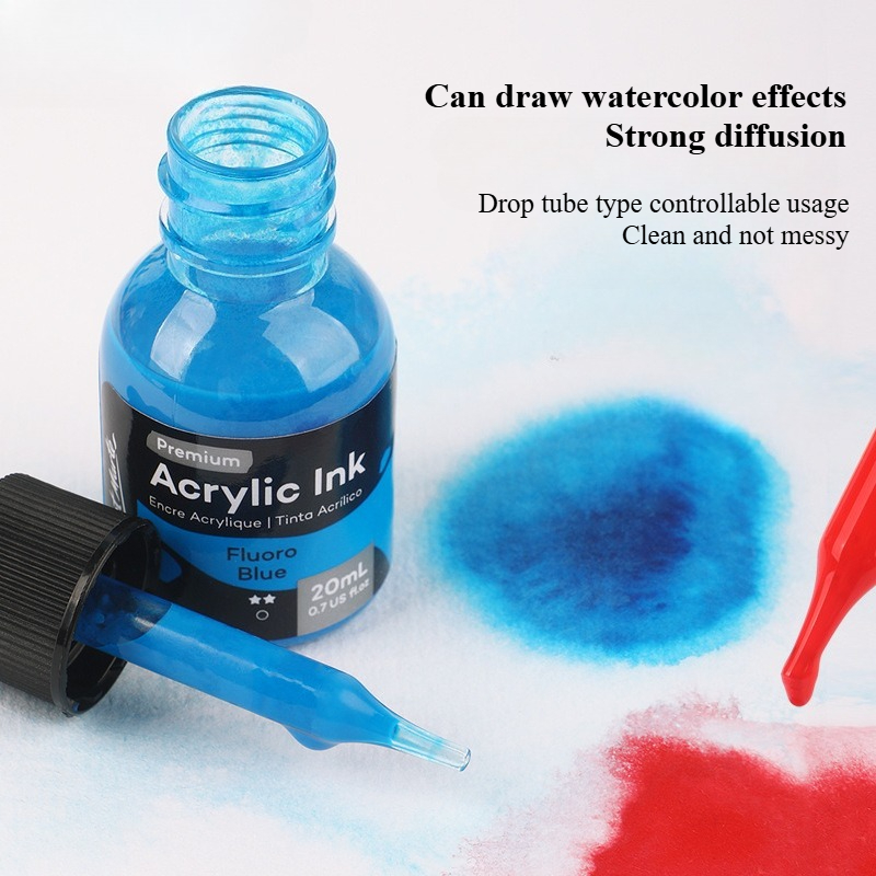 6/12 Color 20ml Acrylic Ink Br - Acrylic Pour Paint ulasan dan harga