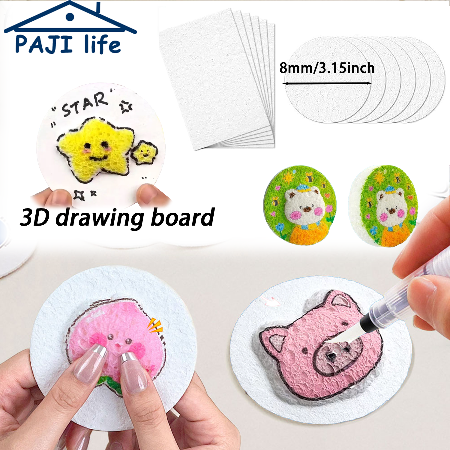 3D Puffy Foam Texture Painting - Art Craft Education ulasan dan harga
