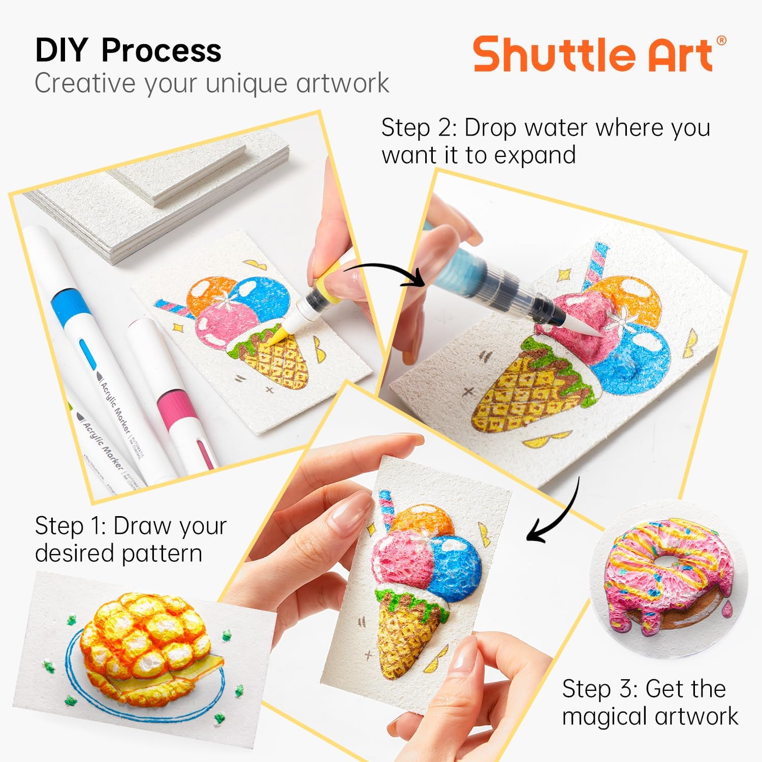 3D Puffy Foam Texture Painting - Art Craft Education ulasan dan harga