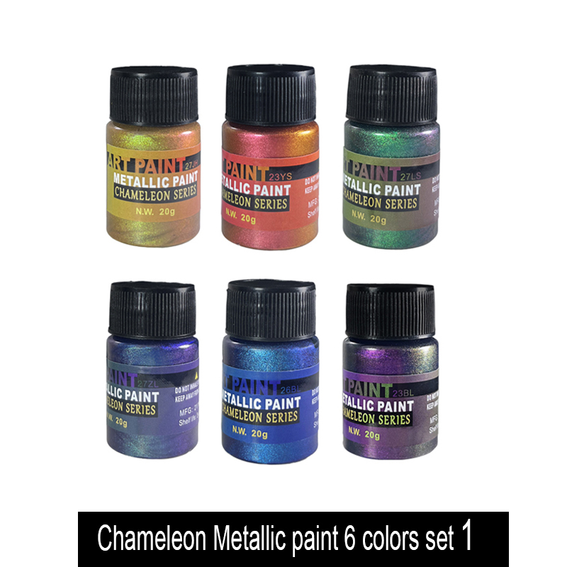 6 Colors Chameleon Metallic Pa - Acrylic Pour Paint ulasan dan harga