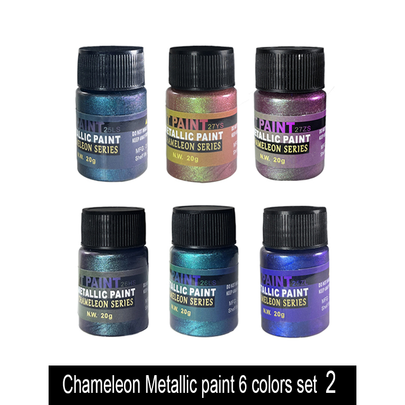 6 Colors Chameleon Metallic Pa - Acrylic Pour Paint ulasan dan harga