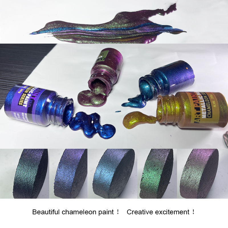 6 Colors Chameleon Metallic Pa - Acrylic Pour Paint ulasan dan harga