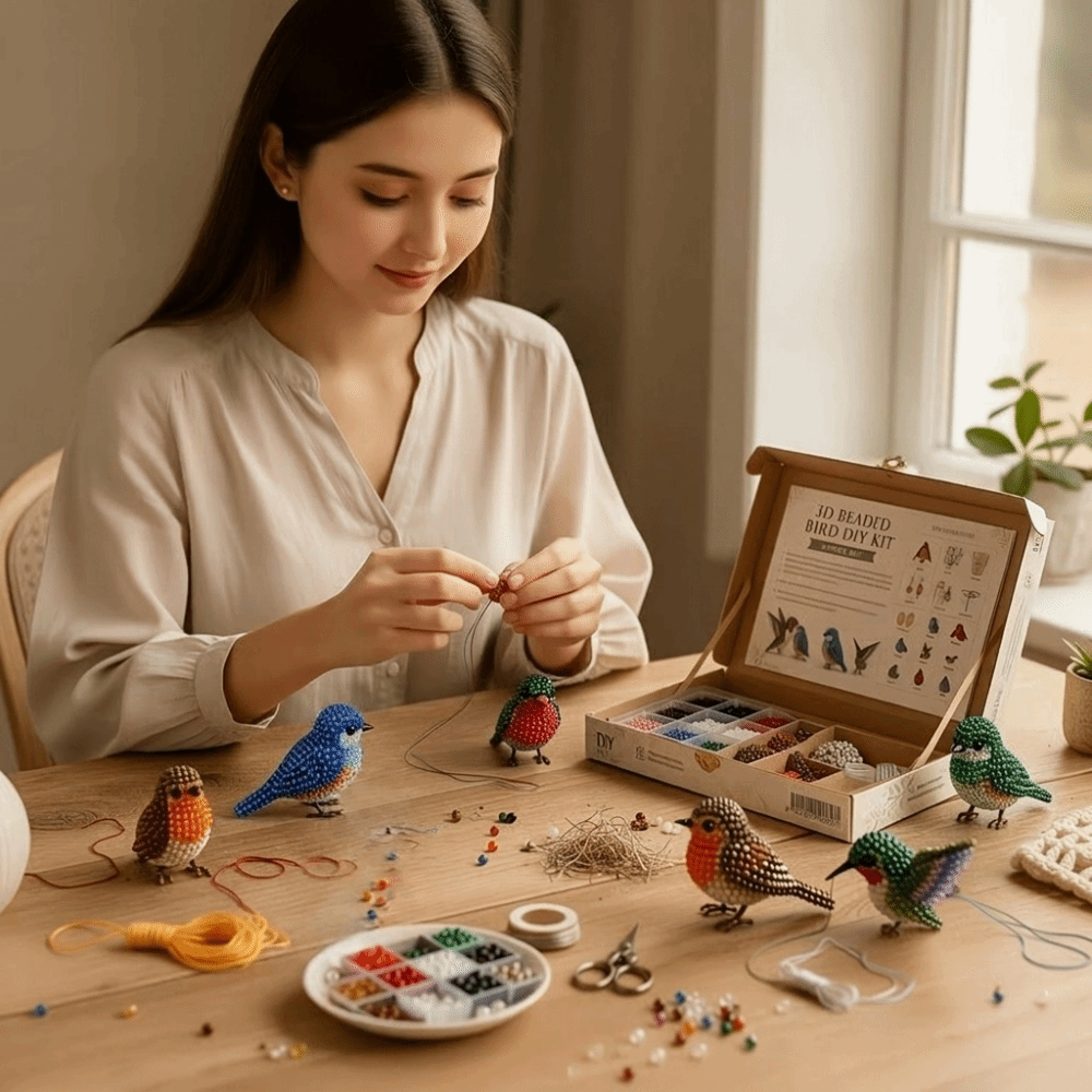 Handmade DIY Animal Bead Embro - Art Craft Education ulasan dan harga