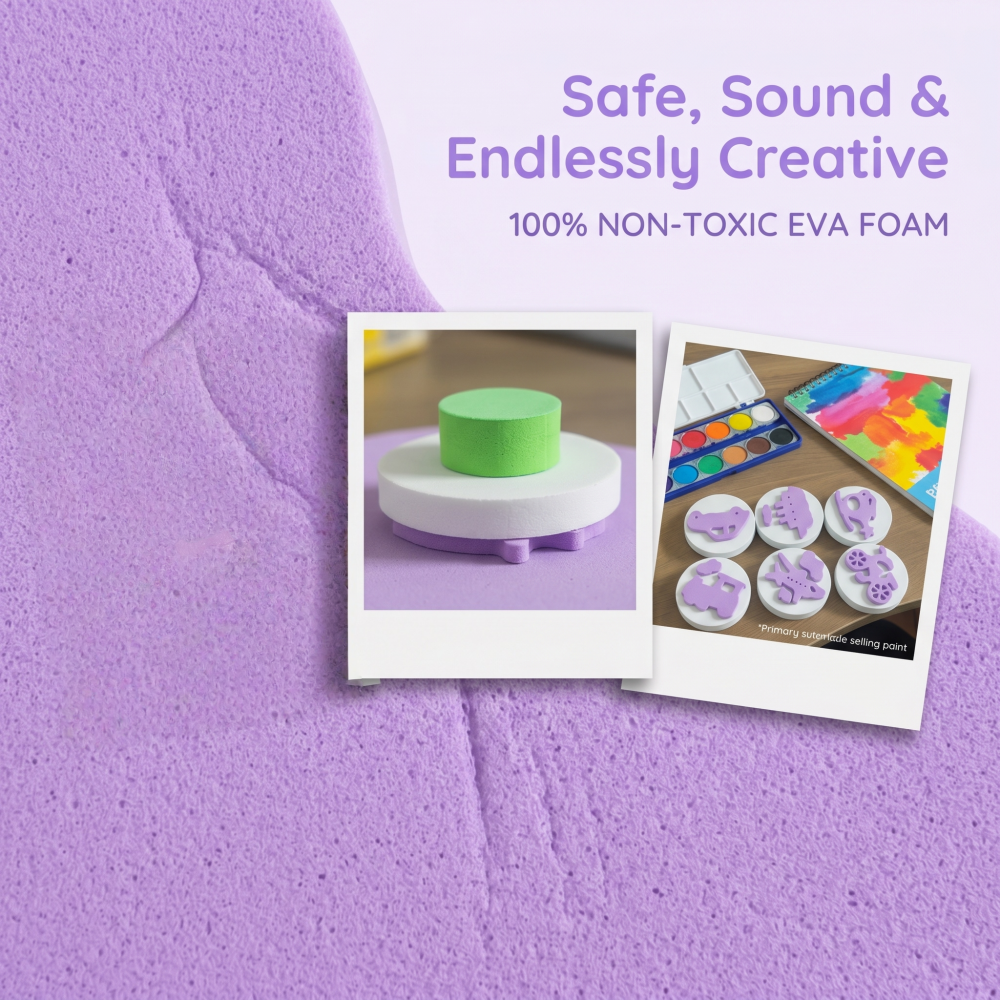 6Pcs EVA Vehicle Foam Stamps,  - Art Craft Education ulasan dan harga