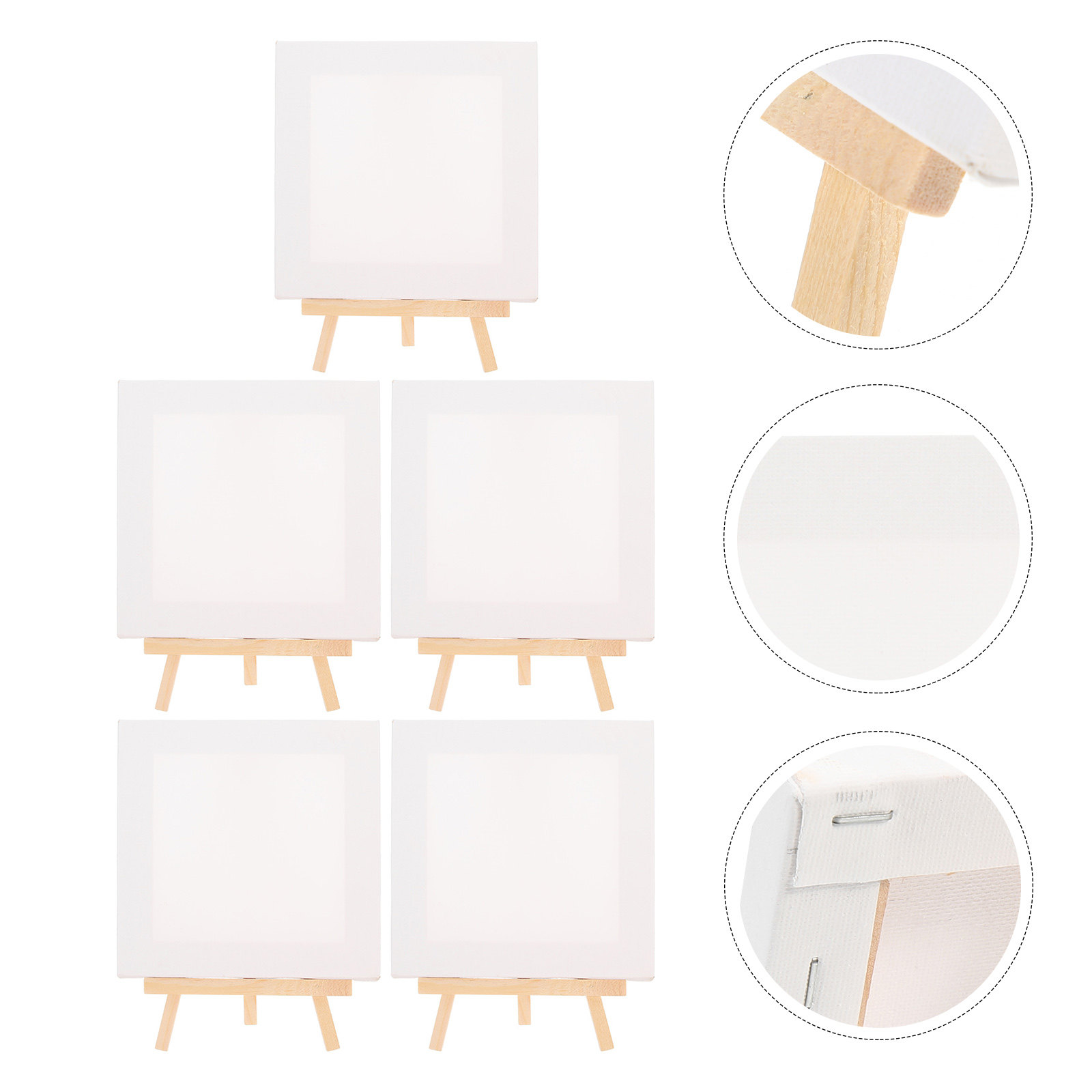 5Sets Mini Canvas and Easel Se - Art Craft Gallery ulasan dan harga