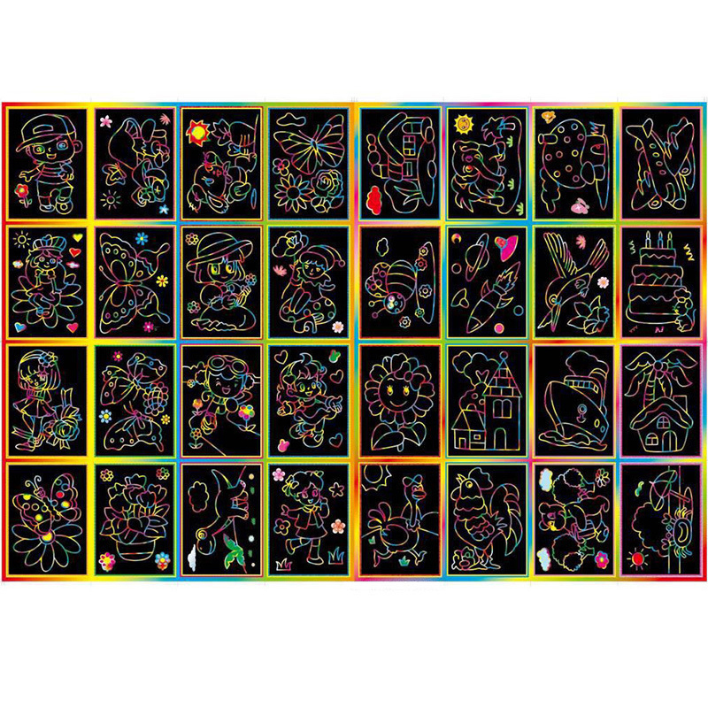 10/15/20Sheet Small Scratch Ar - Art Craft Holiday ulasan dan harga