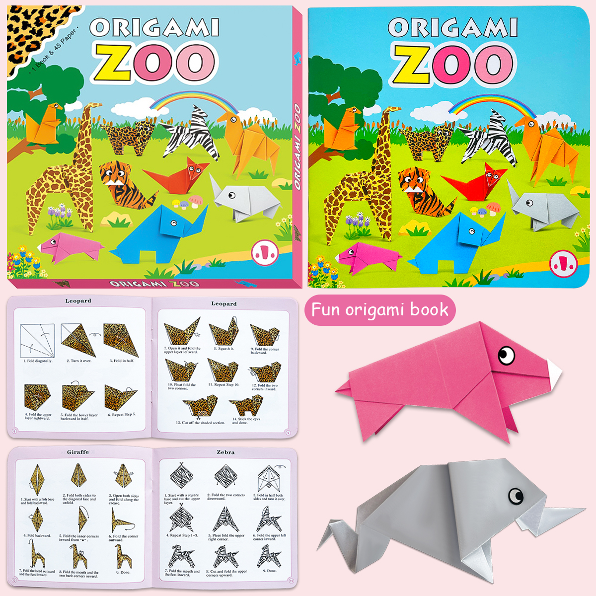 Kids DIY Origami Zoo Craft Kit - Art Craft Zoo ulasan dan harga