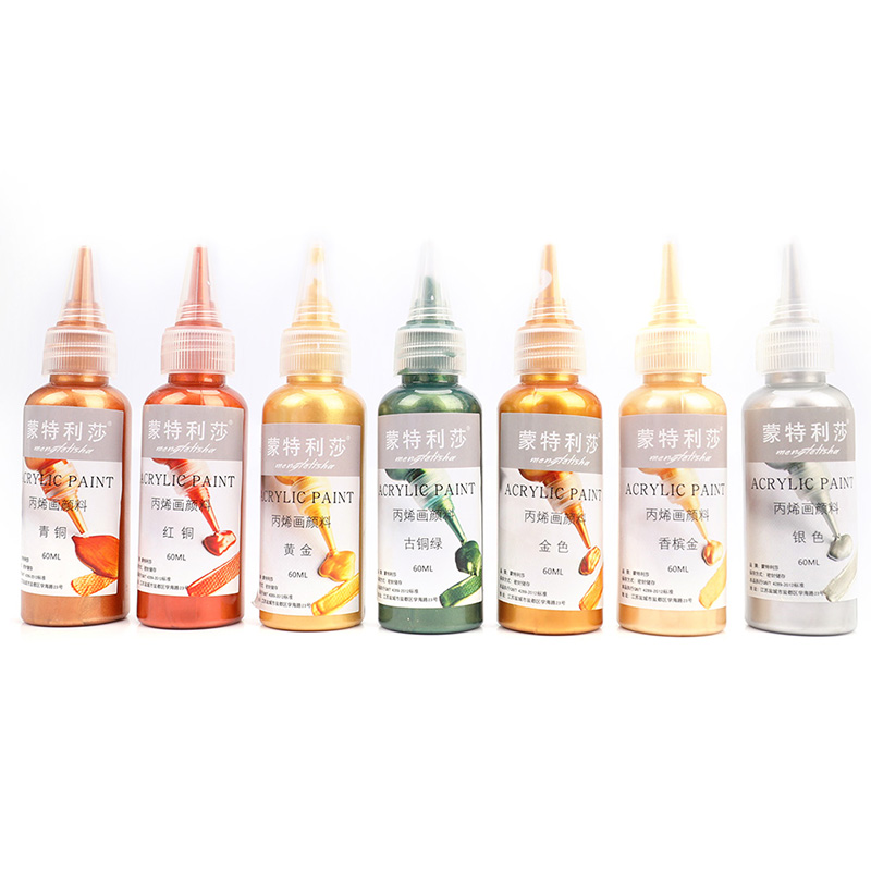 60ml Gold Paint Metallic acryl - Acrylic Pour Paint ulasan dan harga
