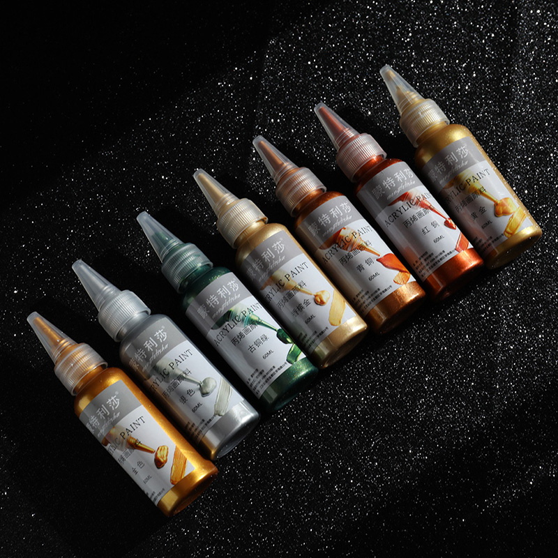 60ml Gold Paint Metallic acryl - Acrylic Pour Paint ulasan dan harga