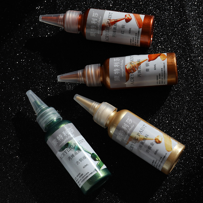 60ml Gold Paint Metallic acryl - Acrylic Pour Paint ulasan dan harga