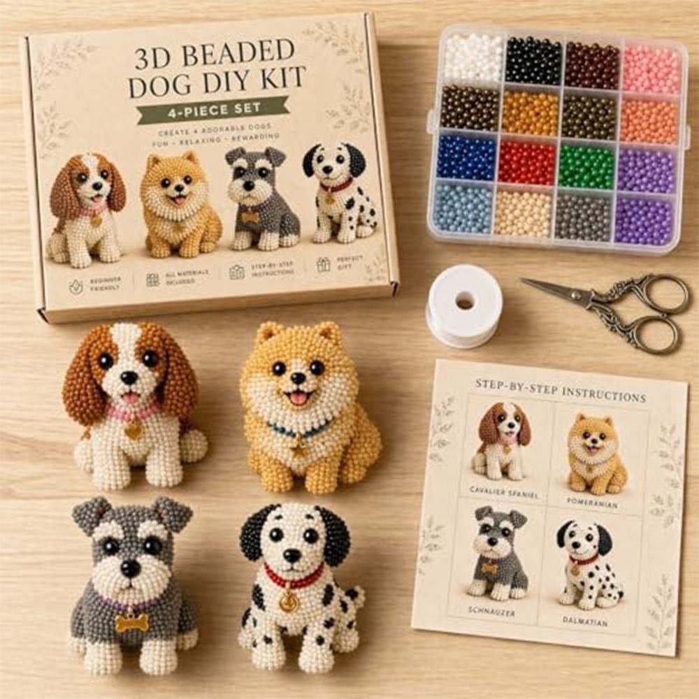Handmade DIY Animal Bead Embro - Art Craft Education ulasan dan harga