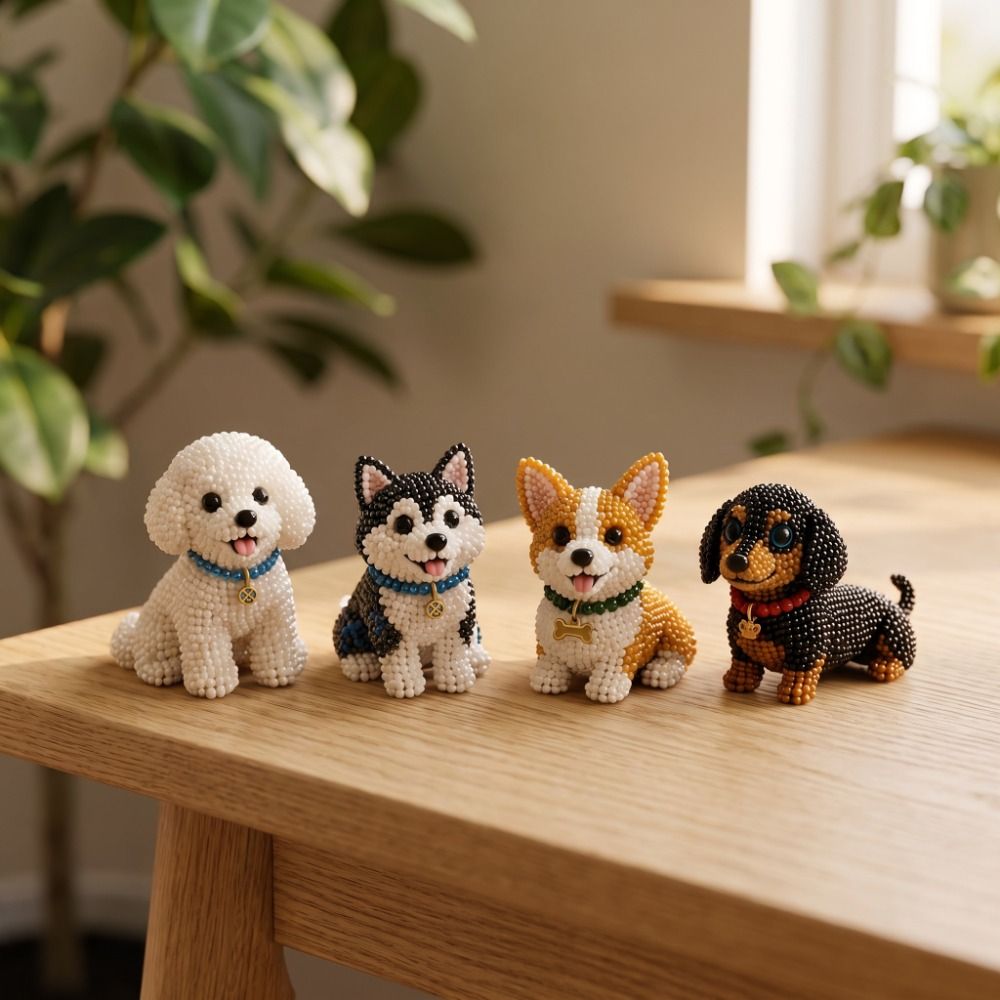 Handmade DIY Animal Bead Embro - Art Craft Education ulasan dan harga