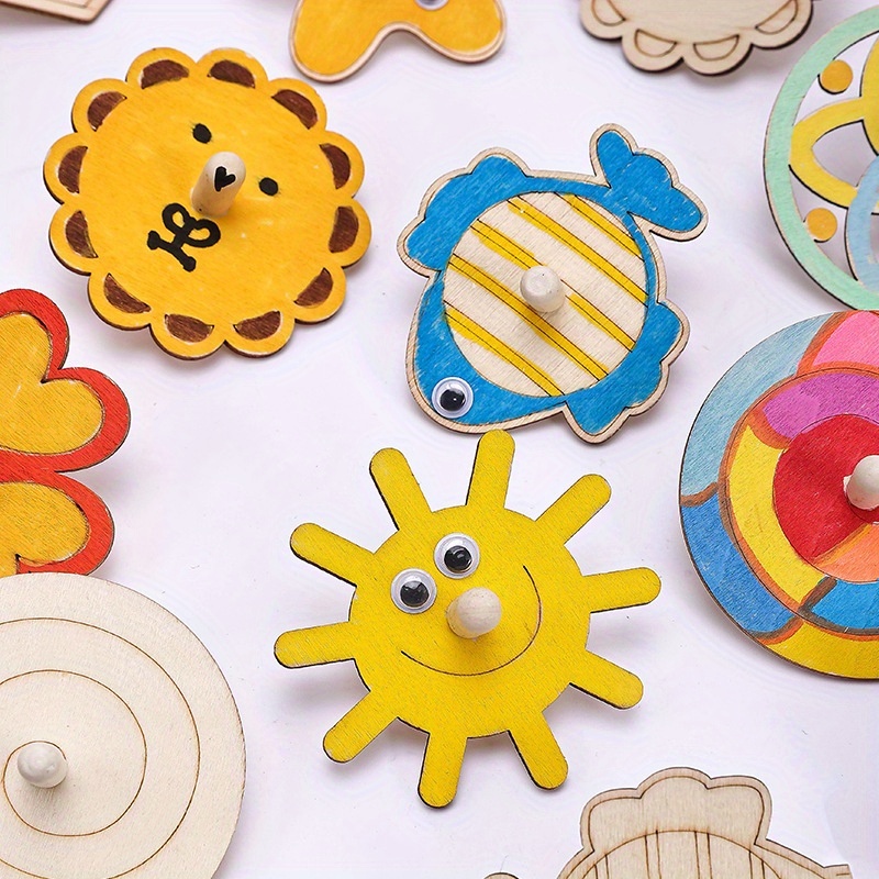 Wooden Spinning Top Craft Kit  - Art Craft Holiday ulasan dan harga