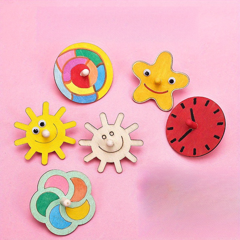Wooden Spinning Top Craft Kit  - Art Craft Holiday ulasan dan harga