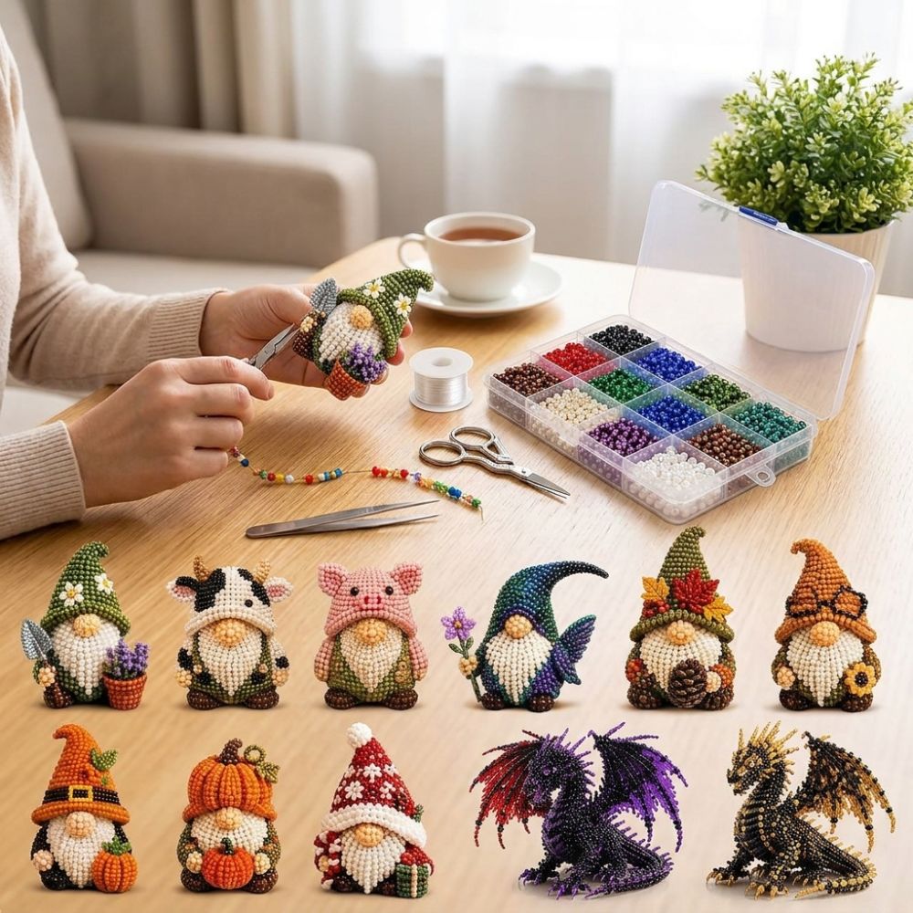 Vibrant Tube Beads 3D Beaded D - Art Craft Education ulasan dan harga