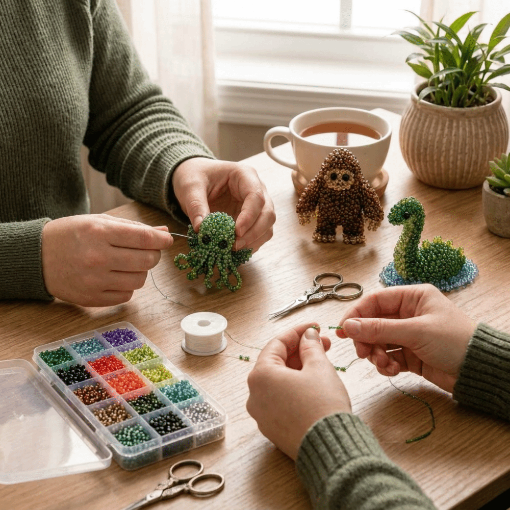 Handmade DIY Animal Bead Embro - Art Craft Education ulasan dan harga