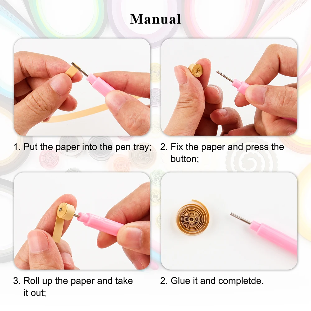 100strips/pack Gradient Color  - Art Quilling Craft ulasan dan harga