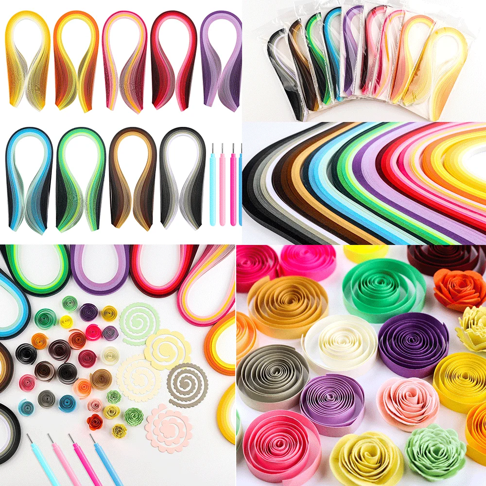 100strips/pack Gradient Color  - Art Quilling Craft ulasan dan harga