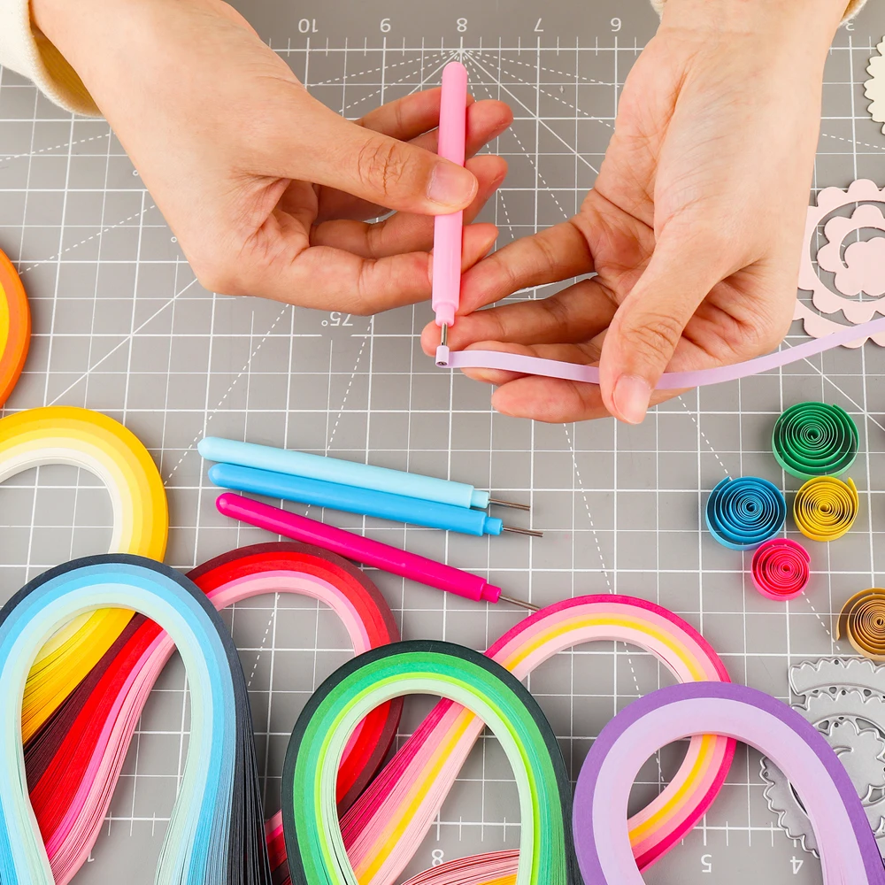 100strips/pack Gradient Color  - Art Quilling Craft ulasan dan harga