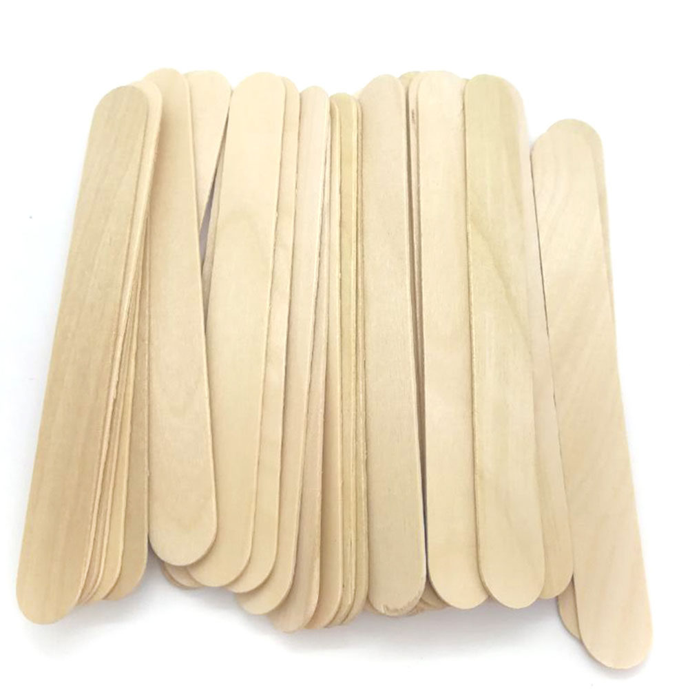 100Pcs Wood Craft Sticks Natur - Art Craft With Ice Cream Stick ulasan dan harga