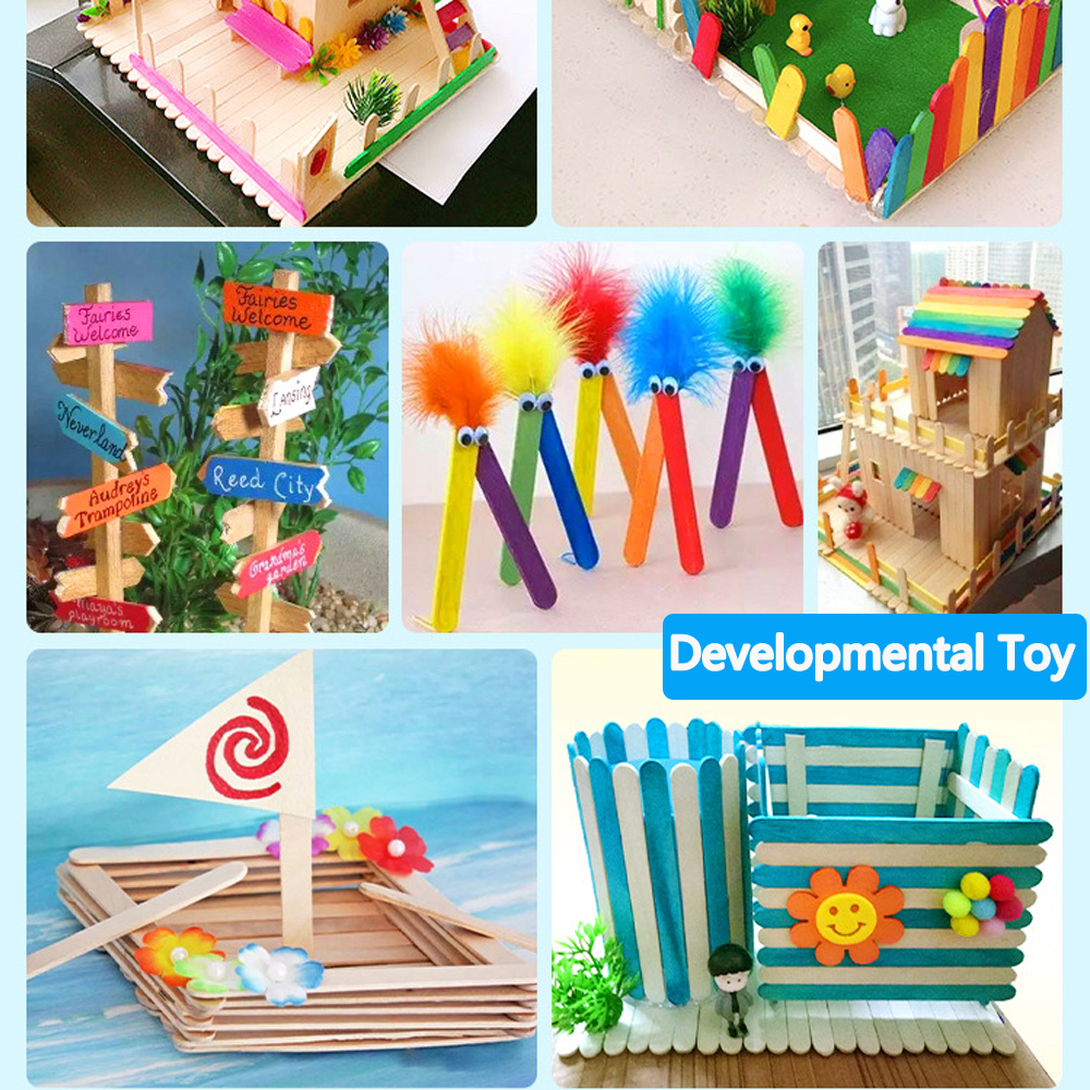 30/100/500Pcs Ice Cream Popsic - Art Craft With Ice Cream Stick ulasan dan harga