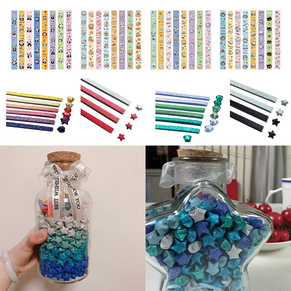 540 Sheets Colorful Star Origa - Art Craft Halloween ulasan dan harga