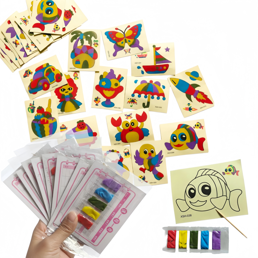DIY Sand Art Kit Set - Multipl - Art Craft Halloween ulasan dan harga