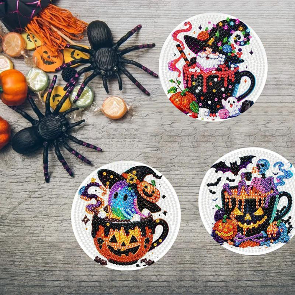 8PCS 5D Halloween Gnome Diamon - Art Craft Halloween ulasan dan harga