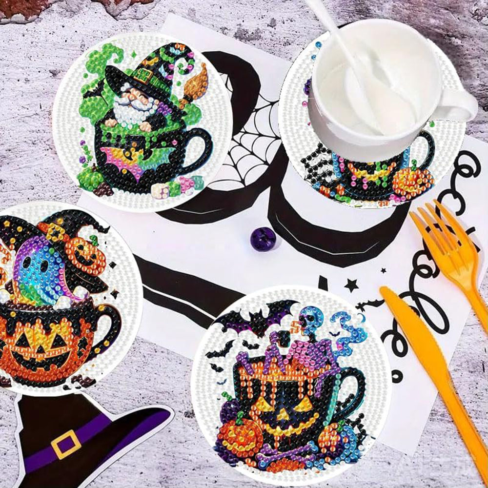 8PCS 5D Halloween Gnome Diamon - Art Craft Halloween ulasan dan harga