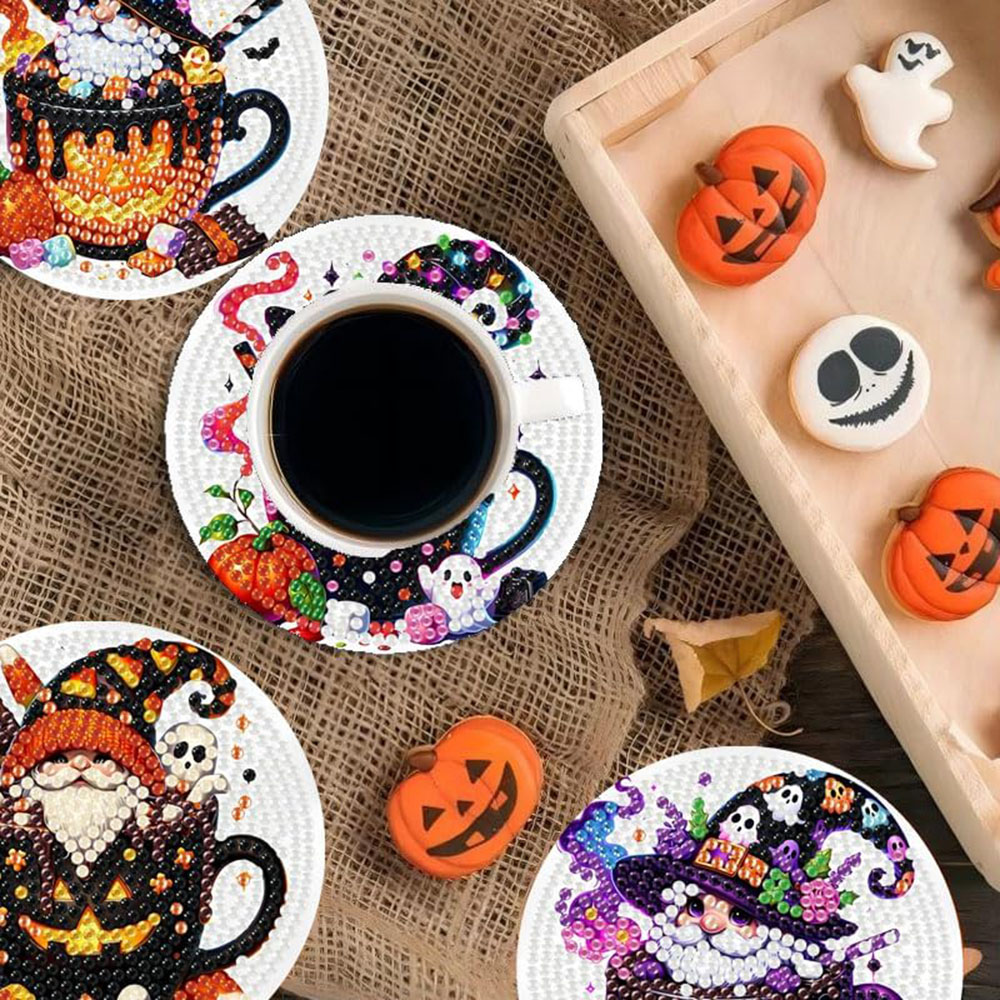 8PCS 5D Halloween Gnome Diamon - Art Craft Halloween ulasan dan harga