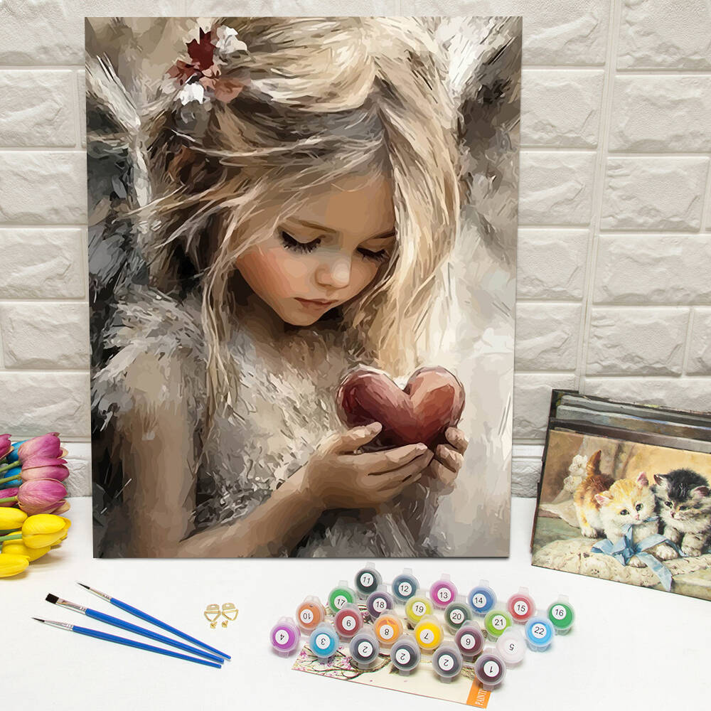 Drawing By Numbers Girl Portra - Art Craft Number ulasan dan harga