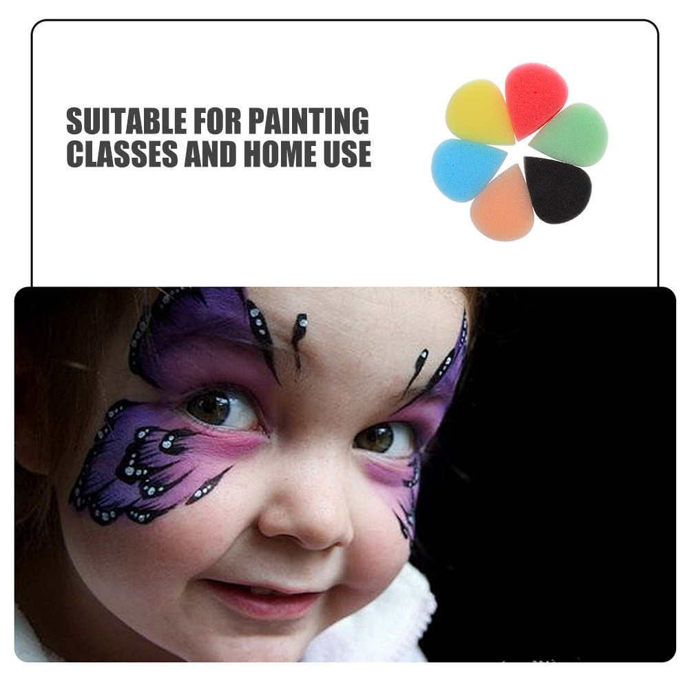 12Pcs Face Paint Sponges Water - Art Craft Halloween ulasan dan harga