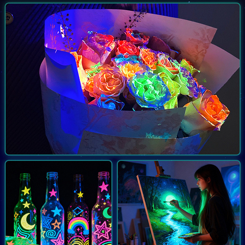 6/12/18 Colors 11ML Fluorescen - Acrylic Pour Paint ulasan dan harga