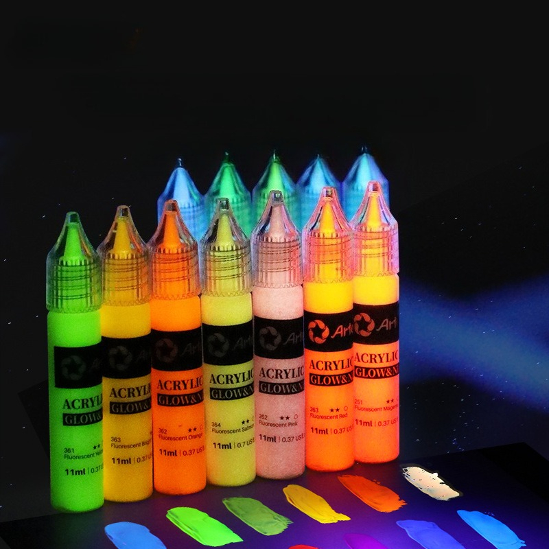 6/12/18 Colors 11ML Fluorescen - Acrylic Pour Paint ulasan dan harga