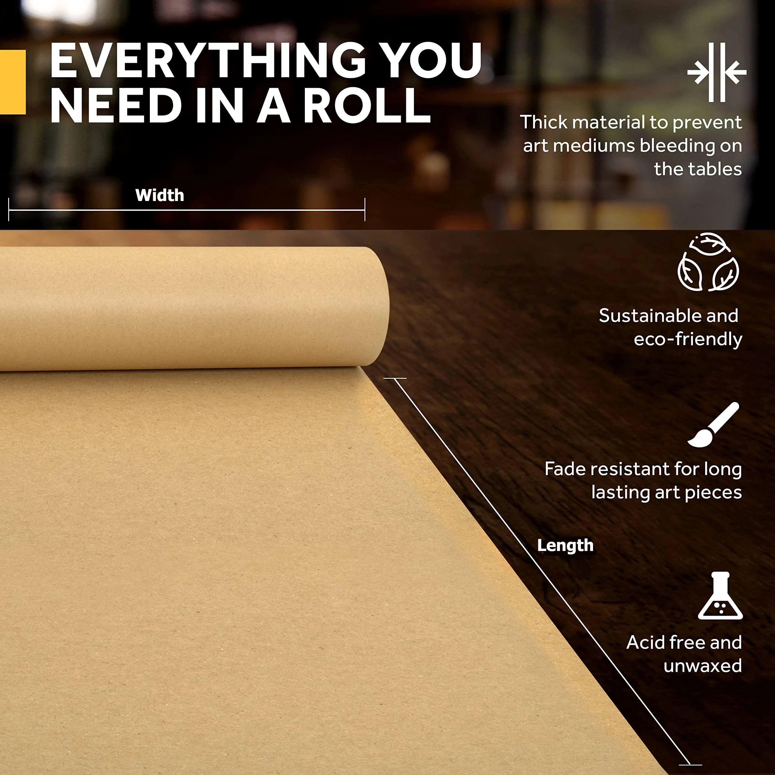 Kraft Paper Brown Ideal for Gi - Art Craft Halloween ulasan dan harga