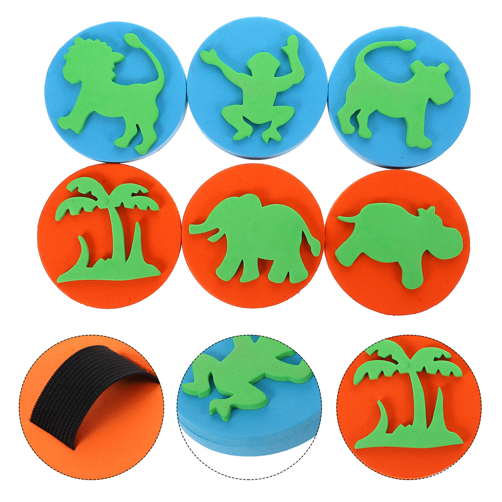 6Pcs Assorted Animal Eva Stamp - Art Craft Education ulasan dan harga