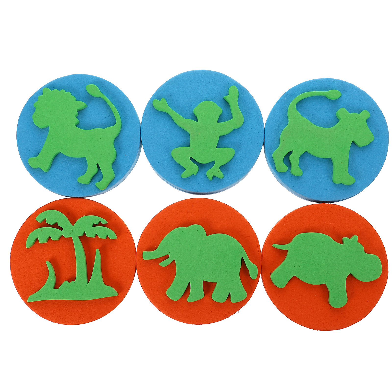 6Pcs Assorted Animal Eva Stamp - Art Craft Education ulasan dan harga