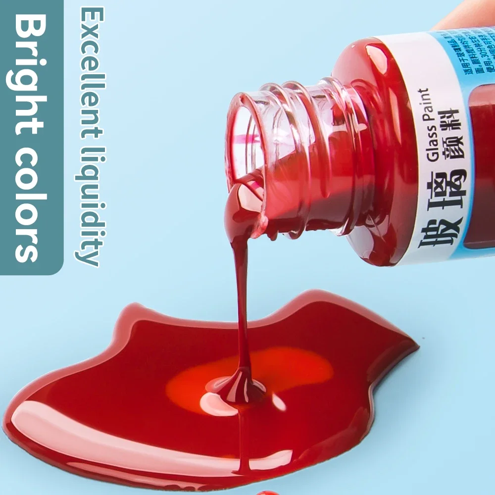 Waterproof Glass Paint 20/25ml - Acrylic Pour Paint ulasan dan harga