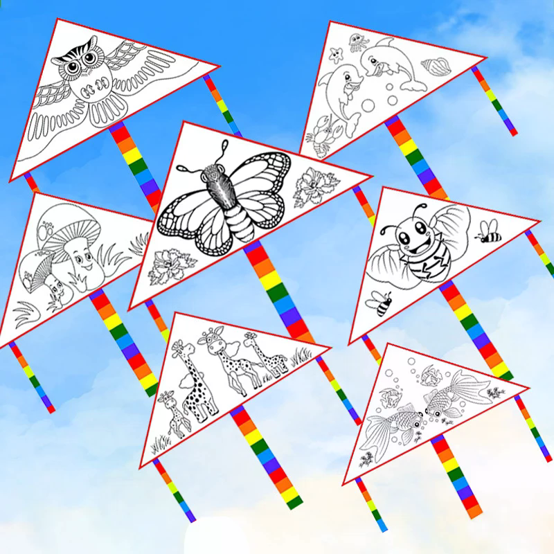 Blank Kite DIY Children Educat - Art Craft Kite ulasan dan harga