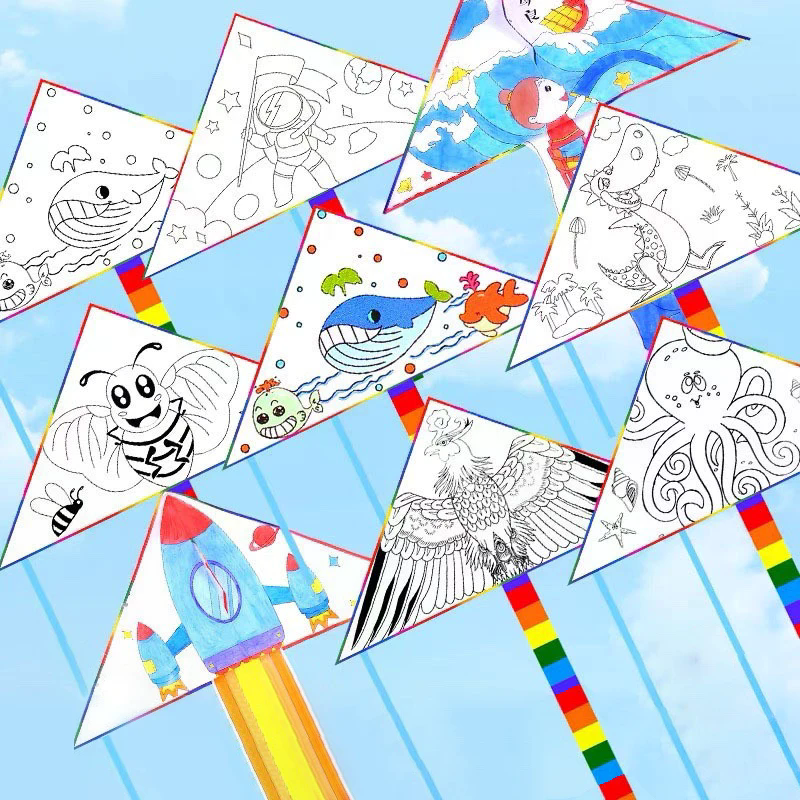 Blank Kite DIY Children Educat - Art Craft Kite ulasan dan harga