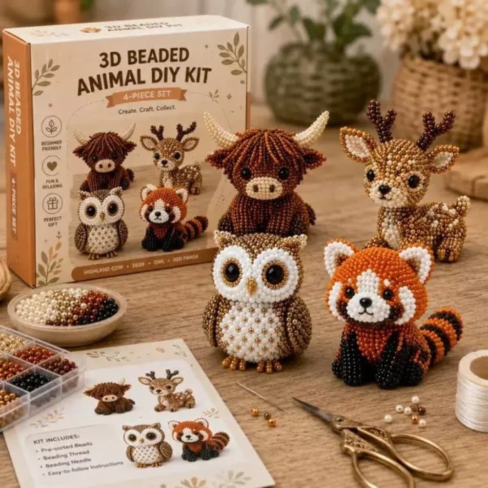 Handmade DIY Animal Bead Embro - Art Craft Education ulasan dan harga
