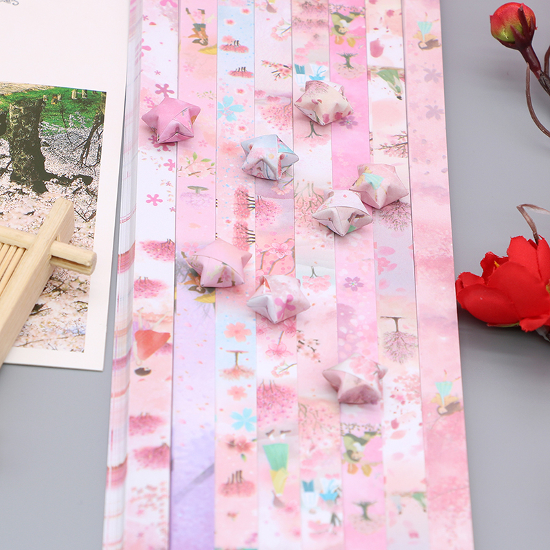 540 Sheets Sakura Origami Star - Art Craft Halloween ulasan dan harga
