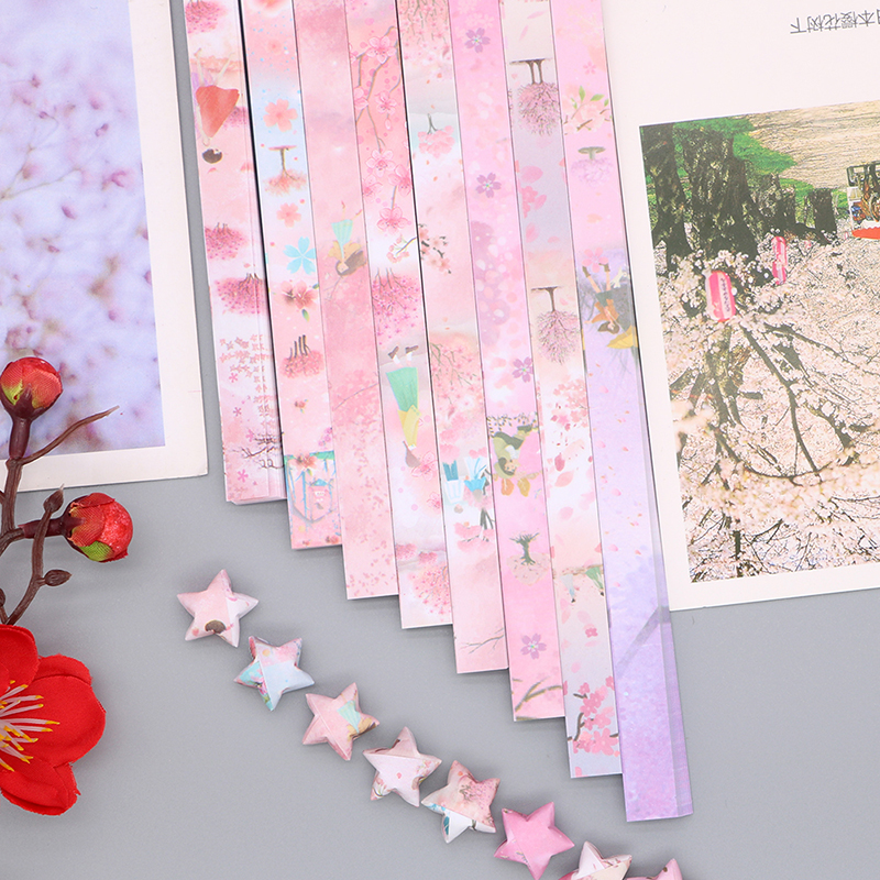 540 Sheets Sakura Origami Star - Art Craft Halloween ulasan dan harga