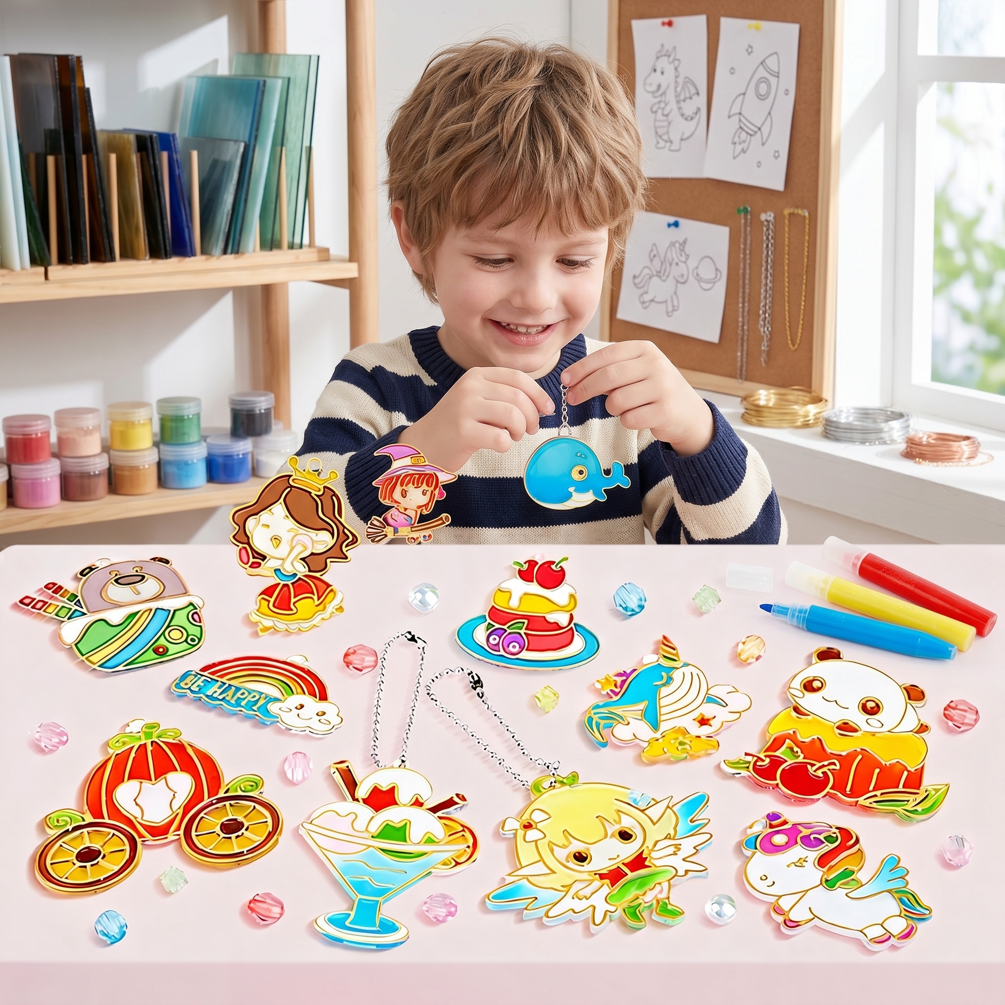 DIY Crystal Gel Painting Kit C - Art Craft Education ulasan dan harga