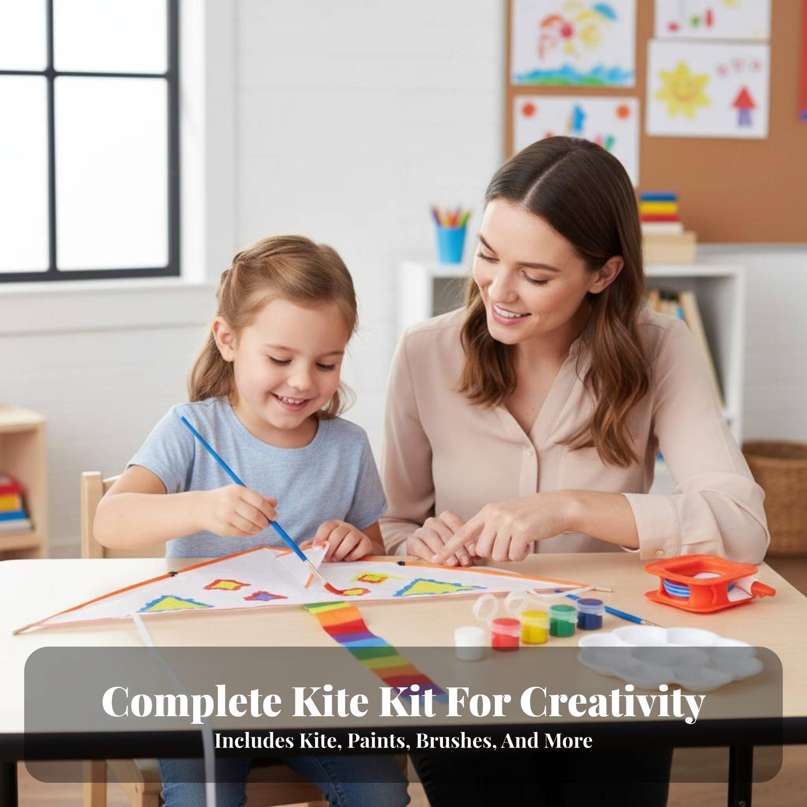 DIY Hand-Painted Blank Kite fo - Art Craft Kite ulasan dan harga