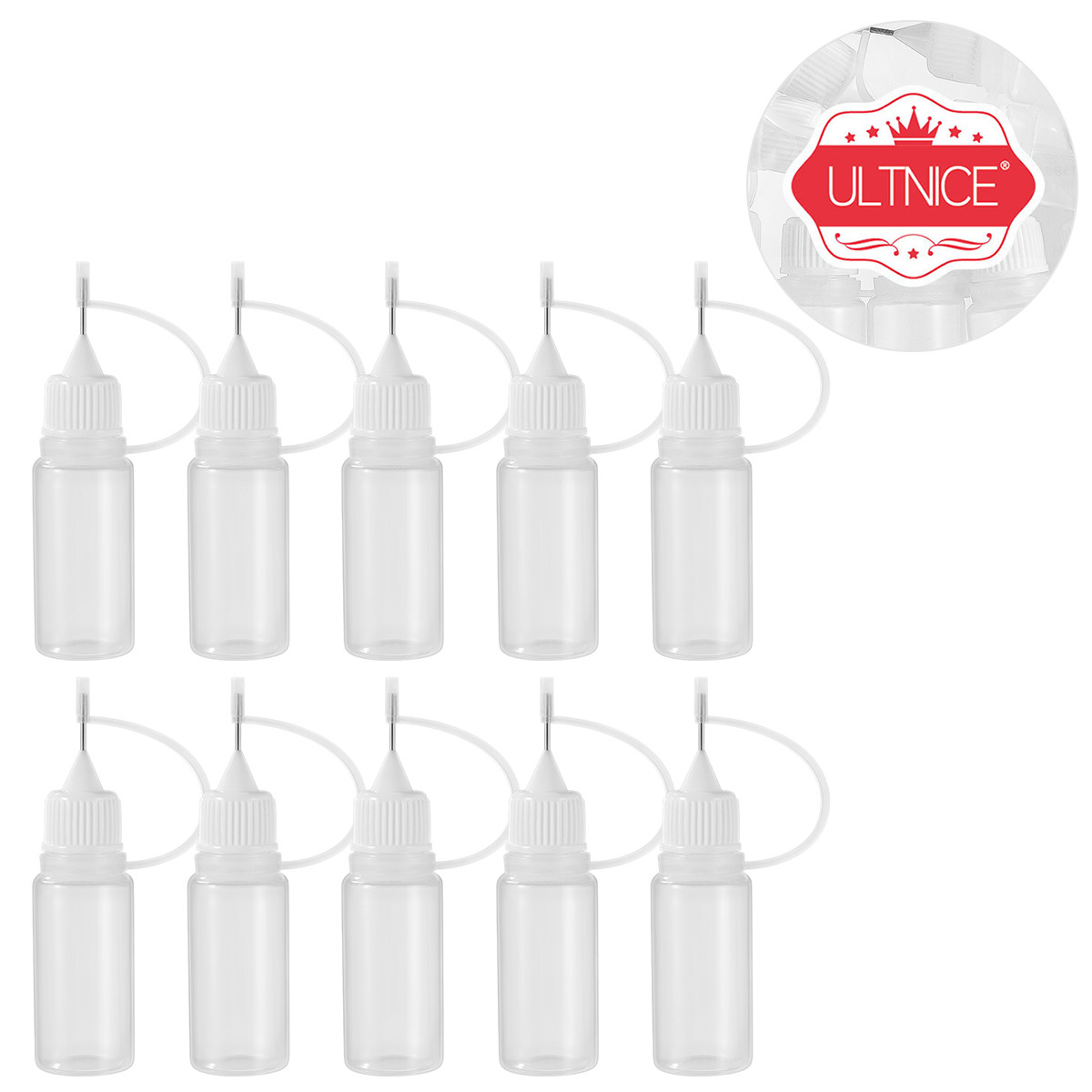 10Pcs 10Ml Fine Tip Applicator - Art Quilling Craft ulasan dan harga