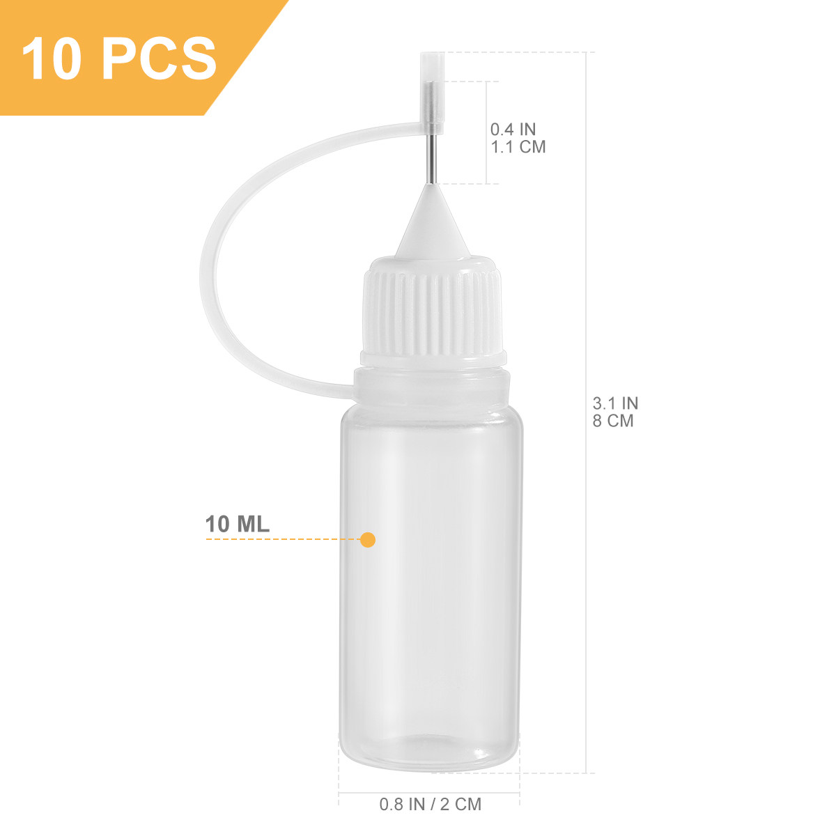 10Pcs 10Ml Fine Tip Applicator - Art Quilling Craft ulasan dan harga